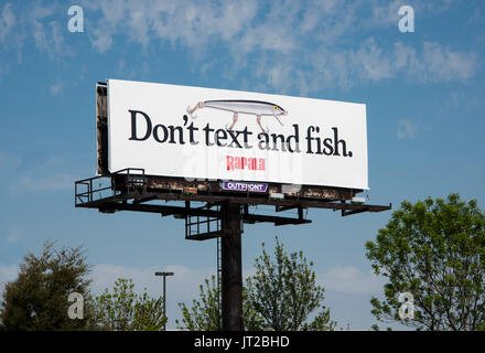 Lino Lakes, Minnesota. Ne pas le texte et le poisson. Un message d'intérêt public par Rapala. Banque D'Images