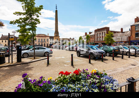 Ville de Ripon Ripon, place du marché, centre-ville de Ripon Ripon Yorkshire, UK, Ripon UK, North Yorkshire, Angleterre, Royaume-Uni, Banque D'Images