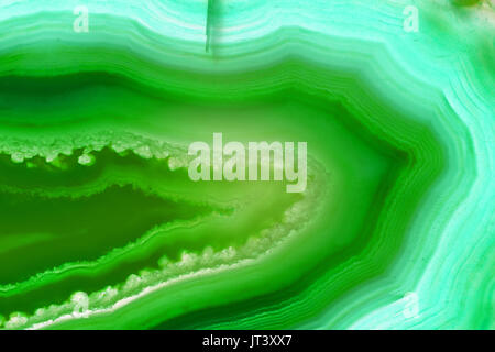 Résumé fond, bleu et vert minéral tranche d'agate Banque D'Images