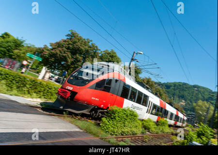 ÖBB train local à Bregenz, Autriche Banque D'Images