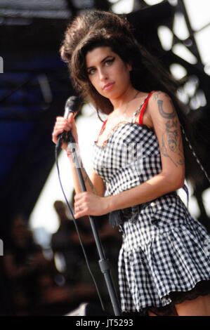 Amy Winehouse effectue 2007 Lollapalooza Chicago,Il Banque D'Images