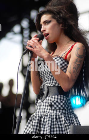 Amy Winehouse effectue 2007 Lollapalooza Chicago,Il Banque D'Images