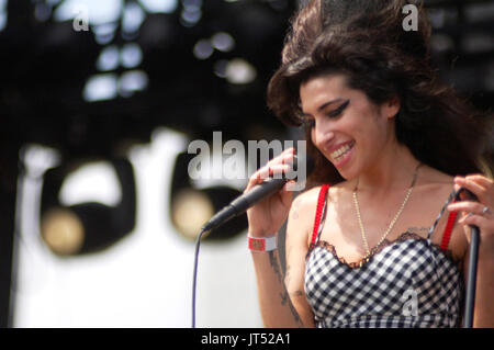 Amy Winehouse effectue 2007 Lollapalooza Chicago,Il Banque D'Images