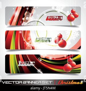 Bannière vecteur situé sur un thème de Noël. Illustration de Vecteur