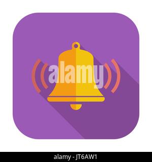 Bell. L'icône de couleur unique. Vector illustration. Illustration de Vecteur