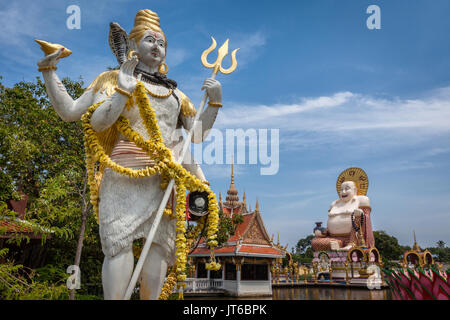 Temple Wat Plai Laem Suwannaram, Ban Bo Phut, Koh Samui Island, Thaïlande Banque D'Images