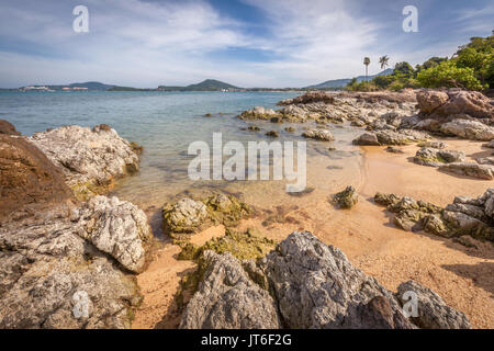 Plage de Maenam ou Ao Menam, Hat Mae Nam, Koh Samui, Thaïlande Banque D'Images