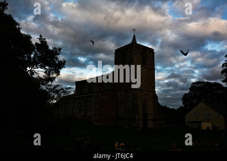 Mar0078330 All Saints Church à Braunston à Rutland, où les chauves-souris sont se percher et causant des dommages. 3 août 2017. Photos par John Robertson, Banque D'Images