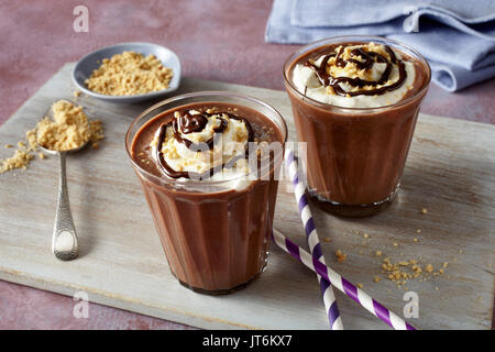 Peanut Butter chocolate shake Banque D'Images