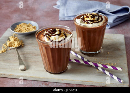 Peanut Butter chocolate shake Banque D'Images