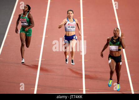 Great Britain's Zoey Clark en action dans le Women's 400m semi-finales au cours de la quatrième journée de la Championnats du monde IAAF 2017 à la London Stadium. Banque D'Images