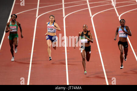 Great Britain's Zoey Clark en action dans le Women's 400m semi-finales au cours de la quatrième journée de la Championnats du monde IAAF 2017 à la London Stadium. Banque D'Images