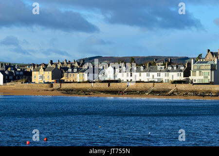 Front de mer à Scottish ville côtière de Elie dans East Neuk de Fife, Scotland, UK Banque D'Images