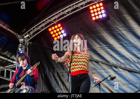 Abrichan, spectacle au Hope & Glory Festival. Liverpool, Angleterre. 05.08.17 Banque D'Images