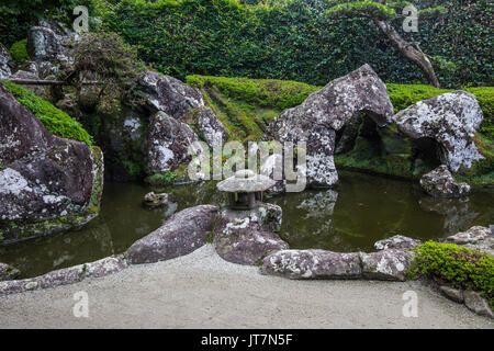 Mori Shigemitsu Jardin à Chiran Chiran Village - Samouraï comptait plus de 500 résidences de samouraïs au cours de la fin de la période Edo. Le charme de l'o Banque D'Images