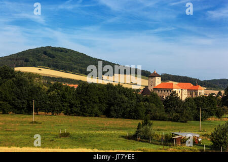 Svihov caste est cité médiévale château de l'eau, République Tchèque, Europe Banque D'Images