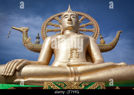 Big Buddha temple ou Wat Phra Yai à Kho Samui Island, Thaïlande Banque D'Images