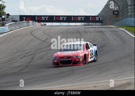 6 août 2017 : NASCAR Cup Series Monster Energy a déclaré Boris pilote # 33 au cours de la NASCAR Cup Series Monster Energy I Love NY 355 au Glen le dimanche, Août 6, 2017 à Watkins Glen International, à Watkins Glen, New York. Barnes riche/CSM Banque D'Images