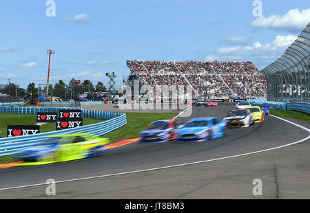 6 août 2017 : vue générale de Watkins Glen International pendant la NASCAR Cup Series Monster Energy I Love NY 355 au Glen le dimanche, Août 6, 2017 à Watkins Glen, New York. Barnes riche/CSM Banque D'Images