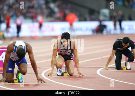 Londres, Royaume-Uni. 7e août, 2017. Shota Iizuka (JPN) Athlétisme : Championnats du monde IAAF 2017 Londres 200m masculin de chaleur au stade de Londres à Londres, au Royaume-Uni . Credit : YUTAKA/AFLO SPORT/Alamy Live News Banque D'Images