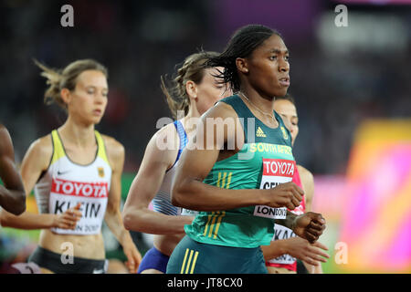 Londres, Royaume-Uni. 07-Août-17. Caster SEMENYA Afrique du Sud de participer aux Championnats du monde IAAF 2017, Queen Elizabeth Olympic Park, Stratford, London, UK. Crédit : Simon Balson/Alamy Live News Banque D'Images