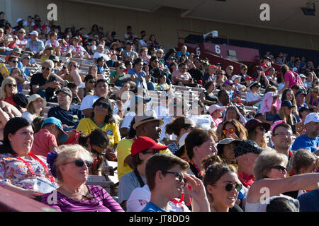 Los Angeles, CA, USA. 07Th Aug, 2017. Famille et amis ici pour le monde des jeux de police et d'incendie en 2017 Los Angeles CA, USA Crédit : Chester Brown/Alamy Live News Banque D'Images