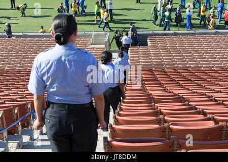 Los Angeles, CA, USA. 07Th Aug, 2017. Les cadets de la police de Los Angeles à la police et d'incendie 2017 Jeux à Los Angeles CA, USA Crédit : Chester Brown/Alamy Live News Banque D'Images