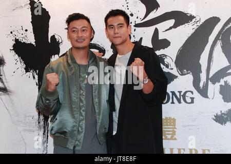 Taipei. 07Th Aug, 2017. Eddie Peng et Shawn Yue promouvoir pour 'Wu Kong' à Hongkong, Chine, le 07th Août, 2017.(Photo par TPG) Credit : TopPhoto/Alamy Live News Banque D'Images