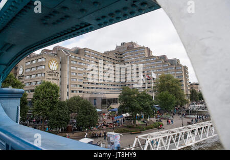 Londres, Royaume-Uni. 8e août, 2017. L'hôtel 'La Tour', dans lequel l'équipe d'athlétisme d'Allemand et d'autres ont été d'un séjour au cours de l'es Championnats du monde, à Londres, Royaume-Uni, le 8 août 2017. Il y a eu une épidémie de gastro-entérite à l'équipe allemande hôtel. Photo : Bernd Thissen/dpa/Alamy Live News Banque D'Images