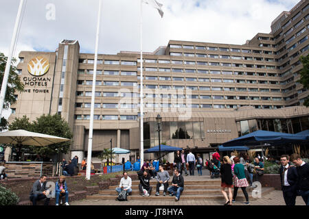 Londres, Royaume-Uni. 8e août, 2017. L'hôtel 'La Tour', dans lequel l'équipe d'athlétisme d'Allemand et d'autres ont été d'un séjour au cours de l'es Championnats du monde, à Londres, Royaume-Uni, le 8 août 2017. Il y a eu une épidémie de gastro-entérite à l'équipe allemande hôtel. Photo : Bernd Thissen/dpa/Alamy Live News Banque D'Images