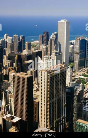 CHICAGO, USA - 20 juillet, 2017 : ville de Chicago. Vue aérienne de Chicago Downtown Banque D'Images