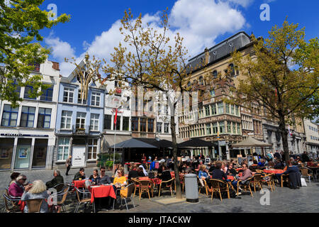 Marché Vrijdag, Gand, Flandre orientale, Belgique, Europe Banque D'Images