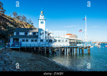 Catalina Yacht Club à Avalon, Santa Catalina Island, Californie, États-Unis d'Amérique, Amérique du Nord Banque D'Images