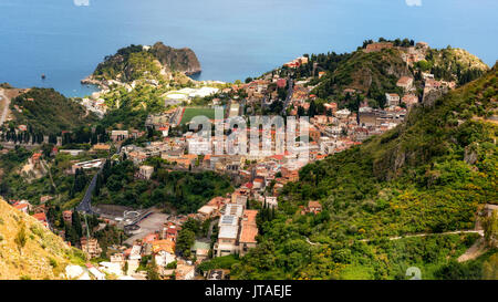 Taormina, Sicile, Italie, Méditerranée, Europe Banque D'Images