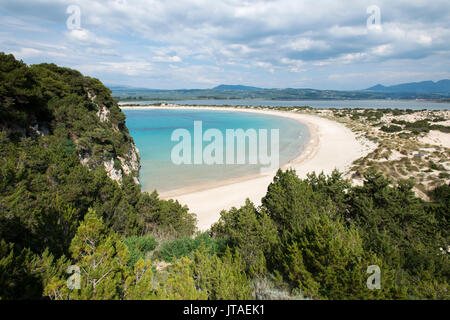 Plage de Voidokilia, dans le Péloponnèse, Grèce, Europe Banque D'Images