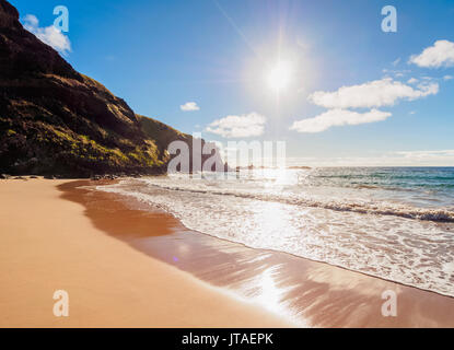 Plage Ovahe, île de Pâques, Chili, Amérique du Sud Banque D'Images