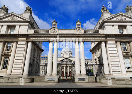 Leinster House, Dublin, County Dublin, République d'Irlande, Europe Banque D'Images