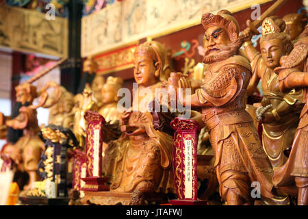 Panthéon taoïste, Yu Huang Gong Temple de l'Empereur de Jade céleste, à Singapour, en Asie du Sud-Est, l'Asie Banque D'Images