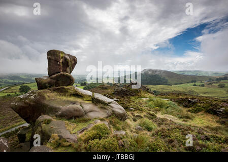 Les roches de la Ramshaw Parc national de Peak District, Staffordshire, Angleterre. Banque D'Images