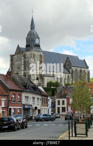 Eglise Saint Martin, Rue de l'Hermitage, Auxi le château, Pas de Calais, hauts de France, France Banque D'Images