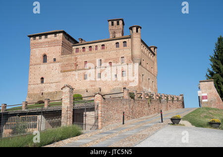 Château de Grinzane Cavour en Piémont (Italie) Banque D'Images