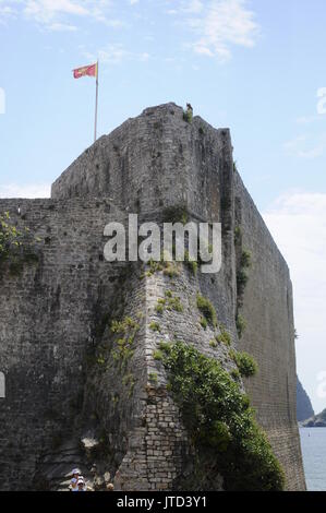 Paysage urbain et urbain détails dans la ville de Budva au Monténégro Banque D'Images