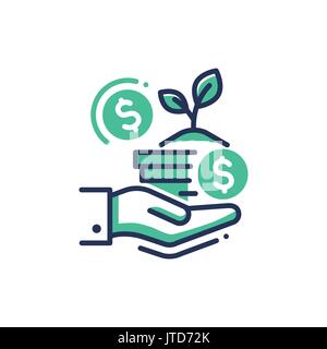 Don - l'icône de la ligne du vecteur unique moderne. Illustration de Vecteur