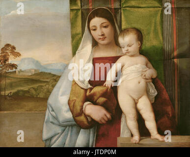 Tiziano Vecellio, Tiziano Gypsy Madonna Banque D'Images