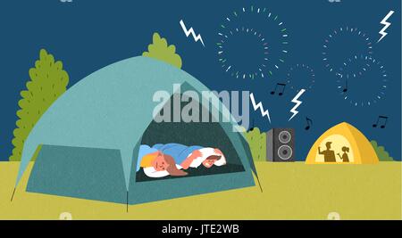 Camping Illustration de Vecteur