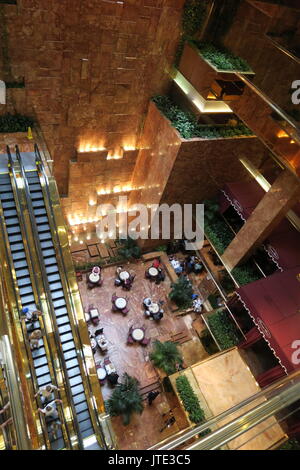 Trump Tower, New York City, de l'intérieur Banque D'Images