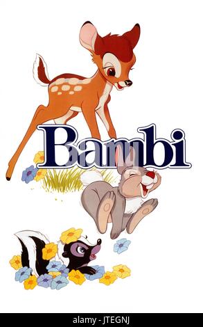 BAMBI, THUMPER, fleur, BAMBI, 1942 Banque D'Images