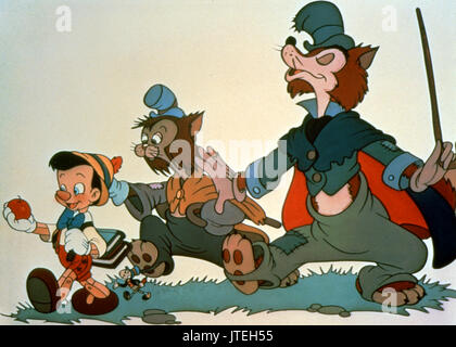 PINOCCHIO, GIDDEON, honnête JOHN, Pinocchio, 1940 Banque D'Images