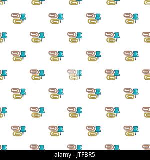Reliures sans couture motif trombones Illustration de Vecteur