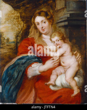 Sir Peter Paul Rubens, Vierge à l'enfant Banque D'Images